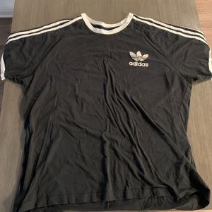 Adidas Striped Sleeve T shirt